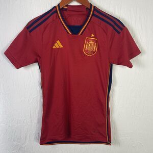 Spain National Team Jersey Mens Extra Small Soccer Adidas 2022 AEROREADY T